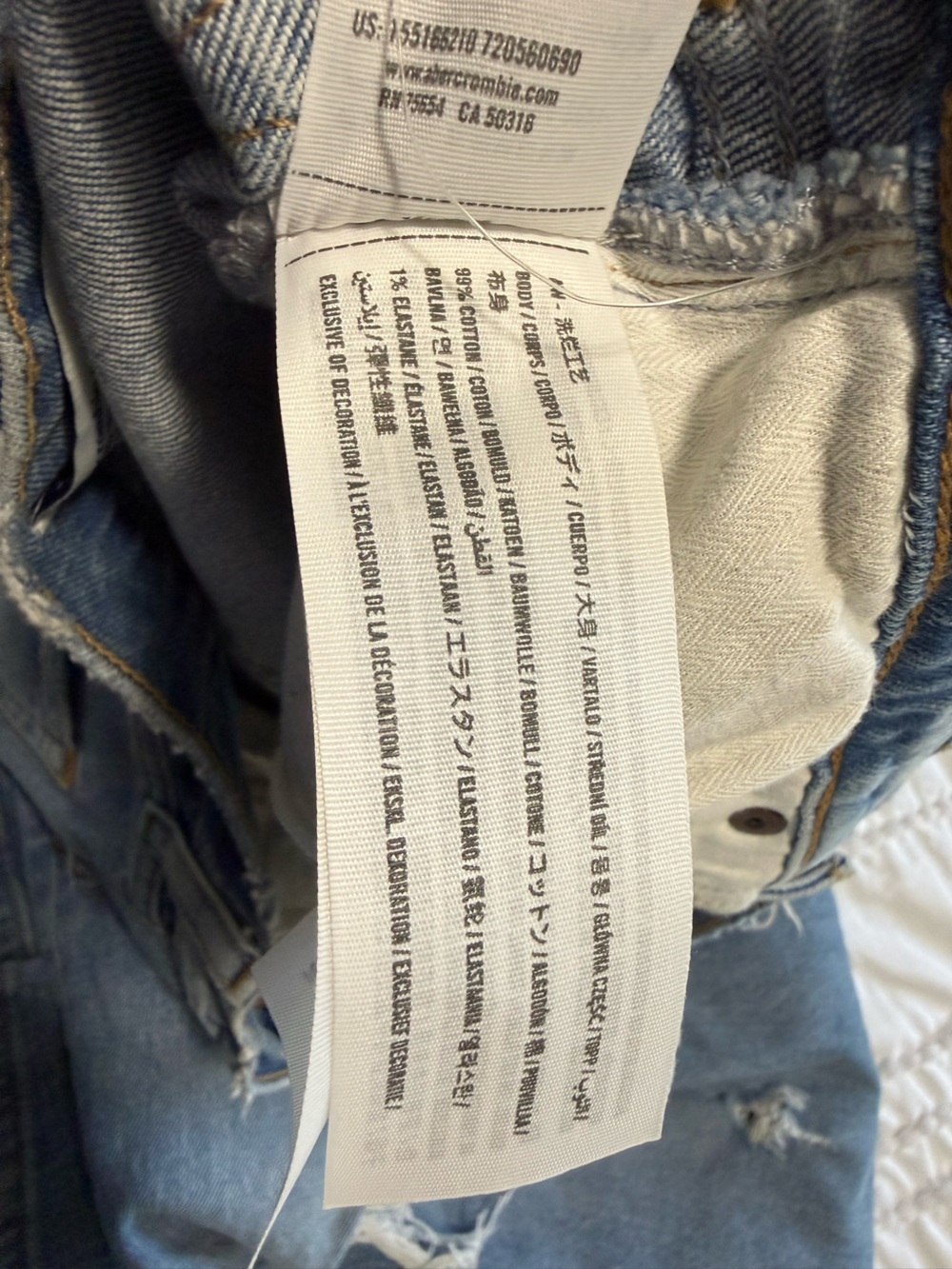 Abercrombie & Fitch The ’90s Straight Ultra High Rise Jeans size 8 Regular - Picture 5 of 8